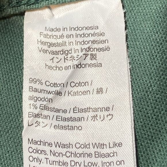 Madewell NWOT 90’s Straight High Rise Cargo Style pockets moss green 28 - Picture 9 of 9